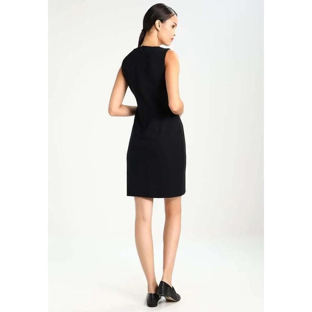 Banana Republic Neck Bow Ponte Sheath Dress Navy Blue - Picture 9 of 9